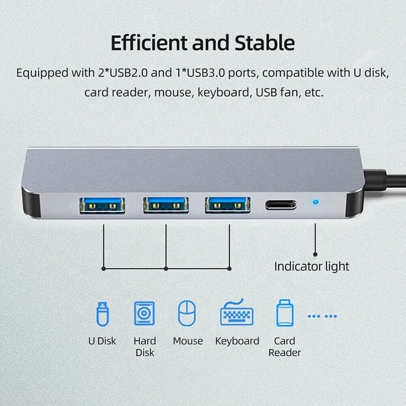 Macbook OEM/ODM用のカスタマイズされた6イン1 USB C型C ハブから4K HDMIおよびUSB 3.0