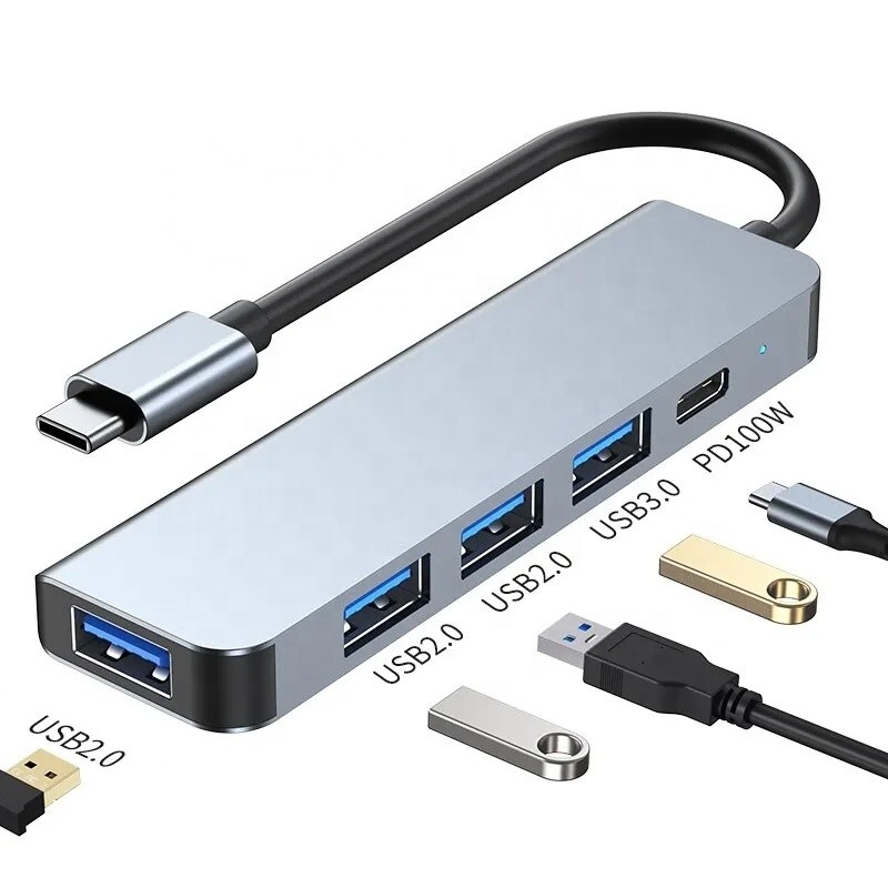 9イン1 USB CタイプC アダプターハブ 100W PD充電とUSB3.0 3*USB2.0出力