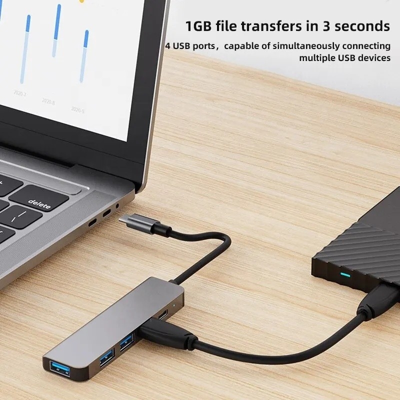9イン1 USB CタイプC アダプターハブ 100W PD充電とUSB3.0 3*USB2.0出力