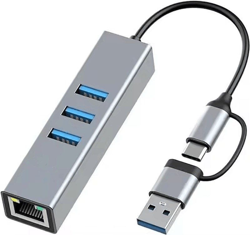 USBタイプCからイーサネット アダプター 14 USBポート 1000 Mbit/s ギガビット RJ45 LAN ハブ