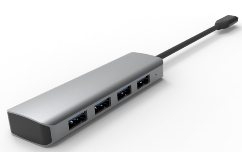 USB3.0から6ポートのUSBハブと1000Mbpsイーサネットアダプター