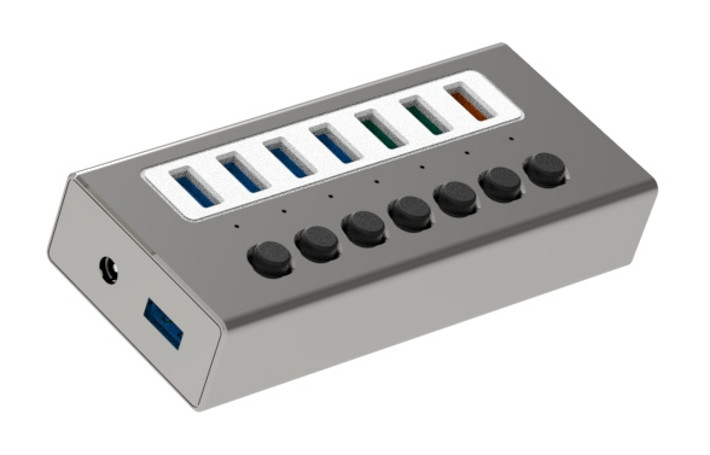 C型インターフェイス 4 イン 1 4 ポート ハブ Type-C OTG to USB 3.0 2.0 アダプター アルミ合金