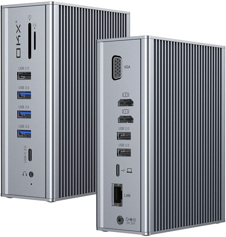 ラップトップドッキングステーション Usb C 双HD 4K 16イン 1 ドッキングステーション MST サポート