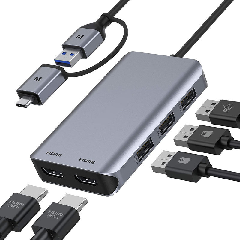 USB 3.1 インターフェース タイプ 10 イン 1 タイプ C ハブ 高速データ転送と充電