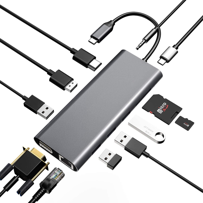 オーダーメイド 長さ グレー USB-C から HDMI 2.1 アダプター 8K 60Hz スピード USB Type C 3.1 ラップトップ