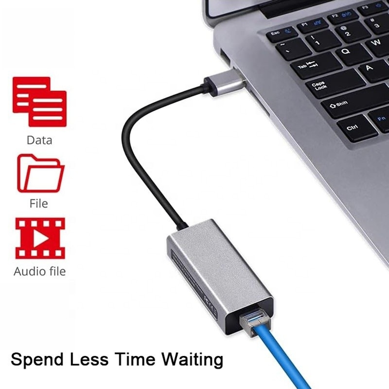 2500Mbps スーパースピード 2.5G USB 3.0 ネットワークカード アダプタ 2.5G ギガビット イーサネット