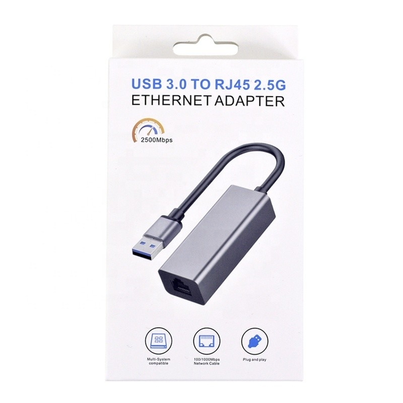 2500Mbps スーパースピード 2.5G USB 3.0 ネットワークカード アダプタ 2.5G ギガビット イーサネット