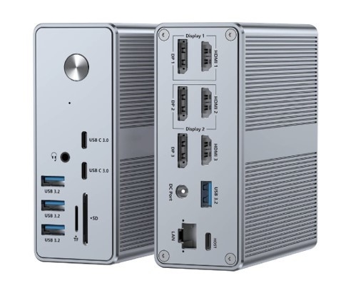 電力供給 120Wまで USB-C ハブドッキングステーション 性能のあるmicroSD3.0カードリーダー