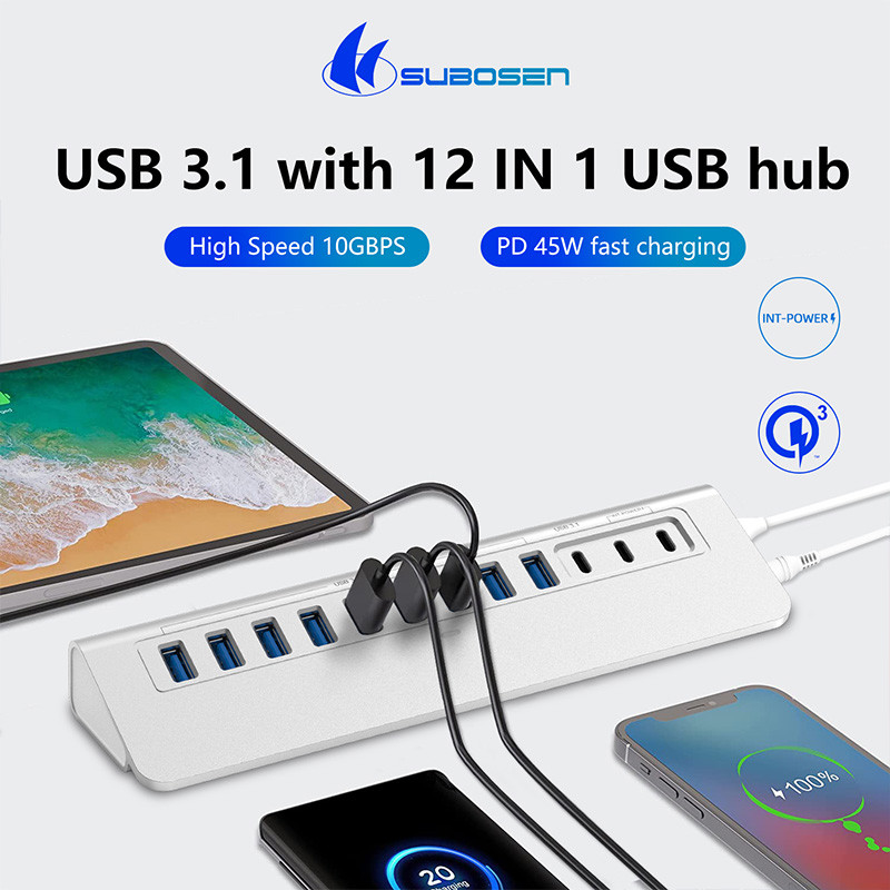 ラップトップ USB C ポート ハブ USB 高速 3.1 ハブ USB C 充電ハブ