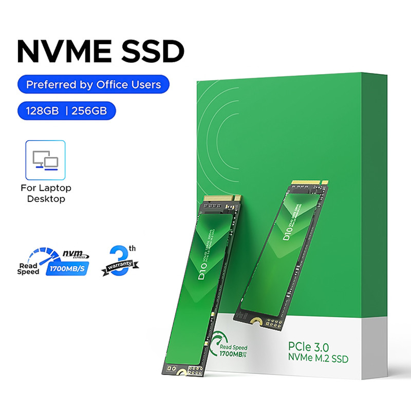 高速PCIe 3.0インターフェイス M.2 SSD 128GB容量とSATA 6Gb/sコントローラ