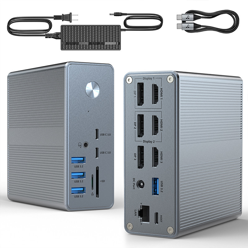 マルチディスプレイサポート USB-C ドッキングステーションとディスプレイリンクIC 8K HDMI ポートで作業効率を革命させる