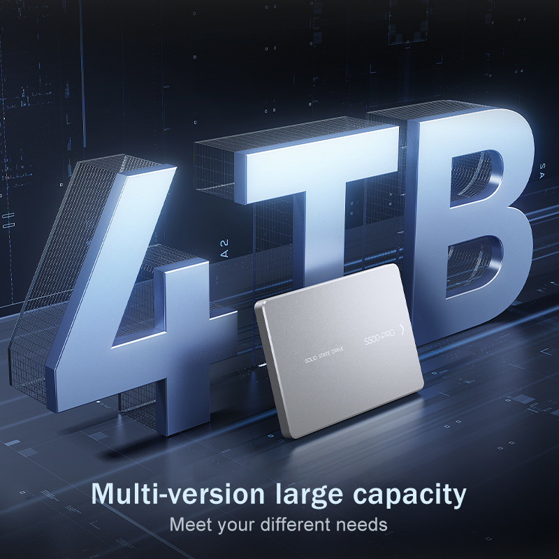 4TBまでのSSD 衝撃耐性 350G 0.5ms 0°C から 55°C 衝撃耐性