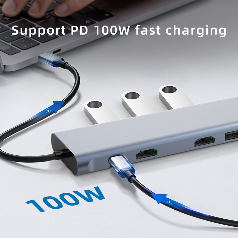Type C Usb Multi Port Hub USB Type-C アダプタ 搭載 USB 3.0 ポートと RU6A-H2