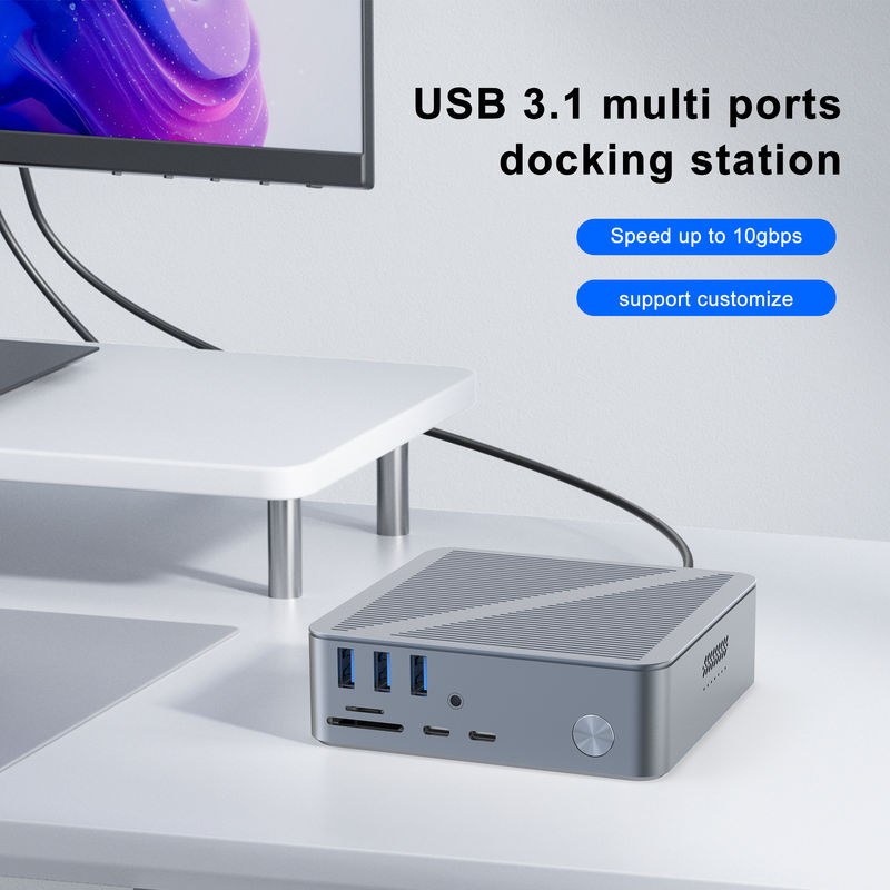 デスクトップUSB-Cドッキングステーション HDMI 4K解像度 Display Port USB C 3.1 ラップトップPC用